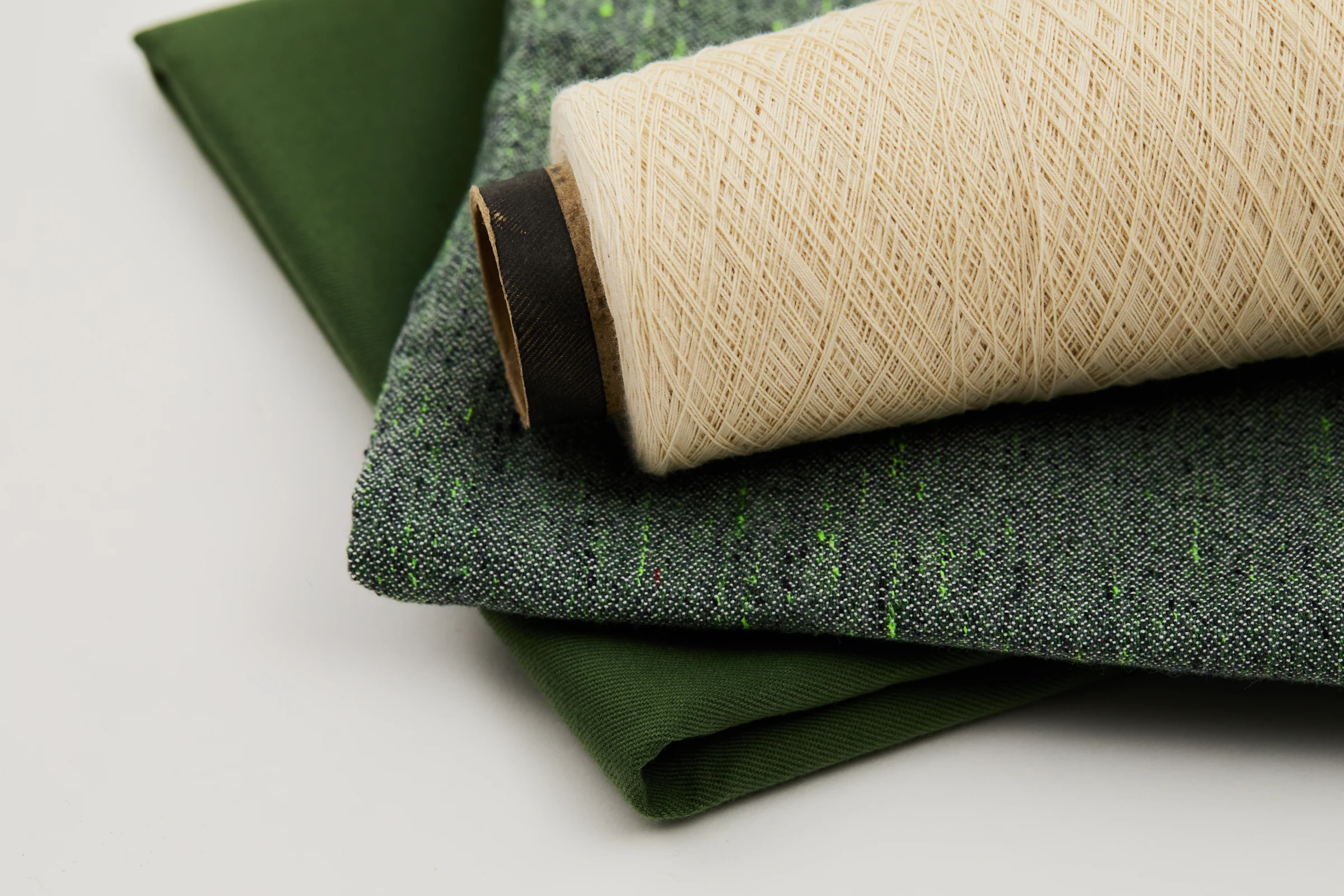 Yarn cone and layered technical fabrics from Marina Technical Textiles