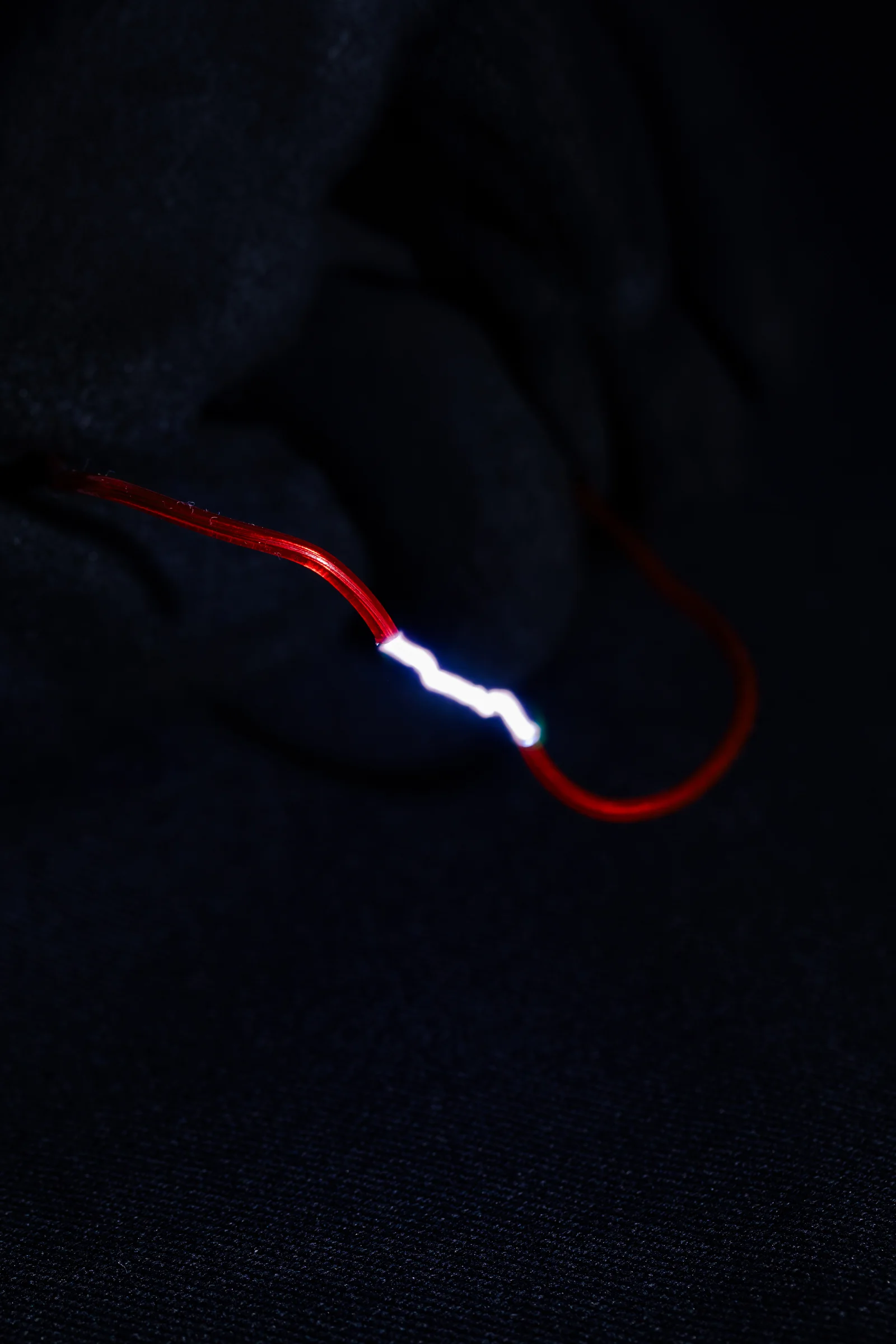 Protective fabric tested against an electrical arc