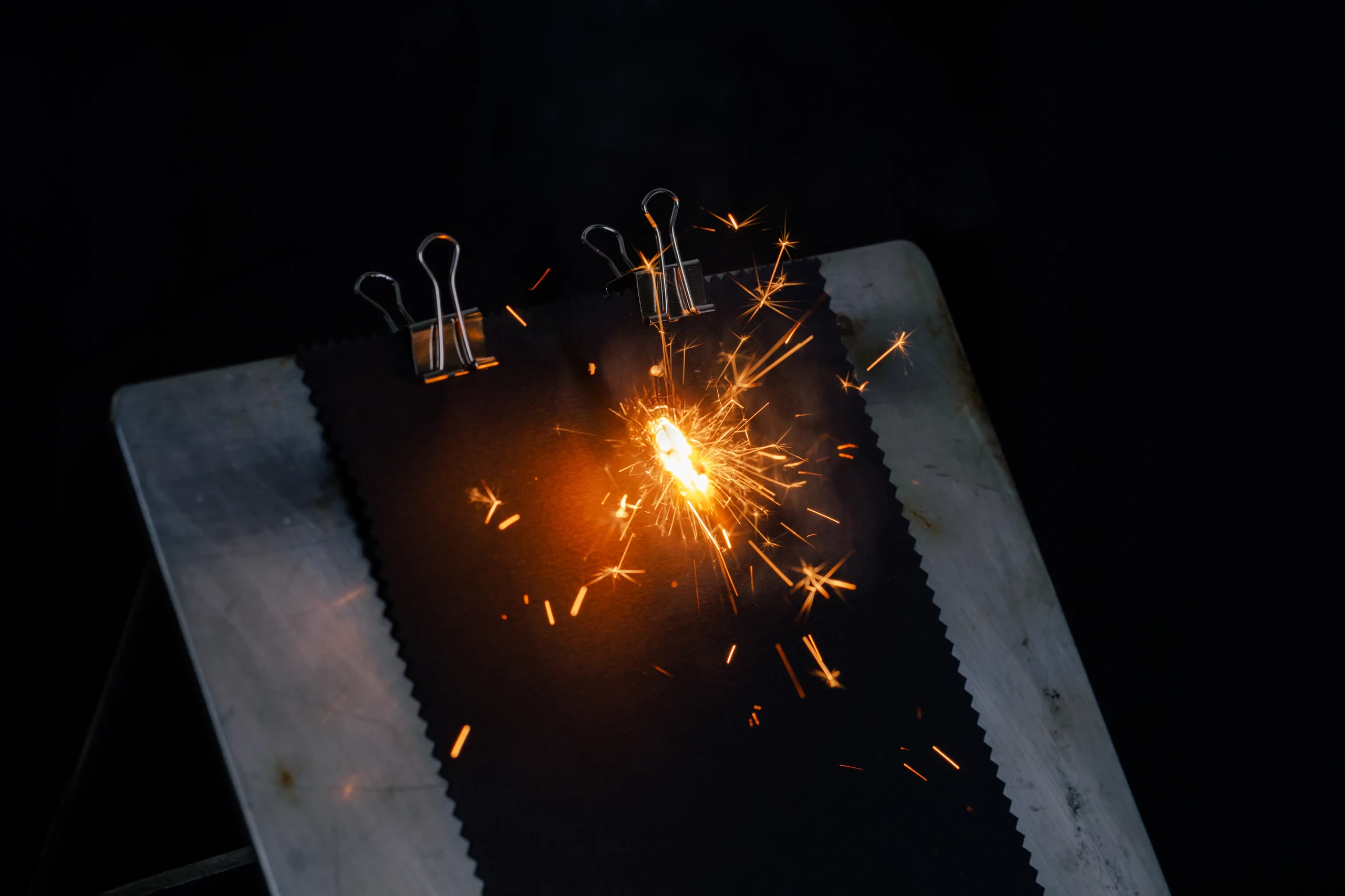 MARKO STEEL fabric protecting a worker from molten-metal splashes